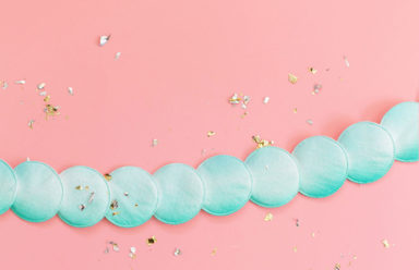 DIY Colorful Watercolor Garland